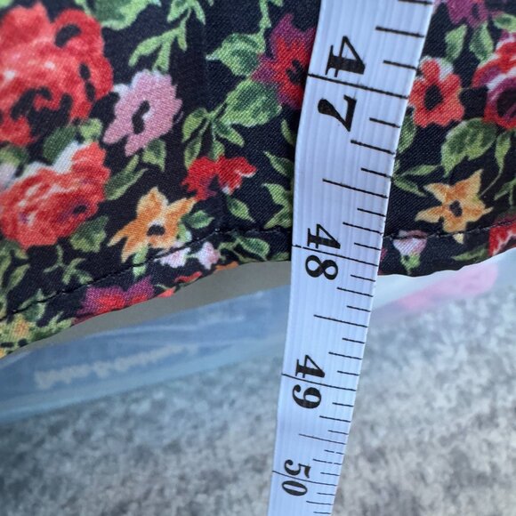 Square Neck Midi Black Floral Dress - Picture 9 of 10